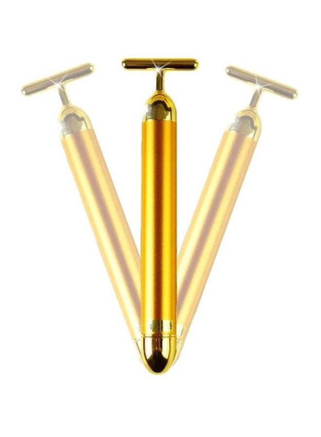 Generic Slimming Vibration Facial Massager Gold - Image 4