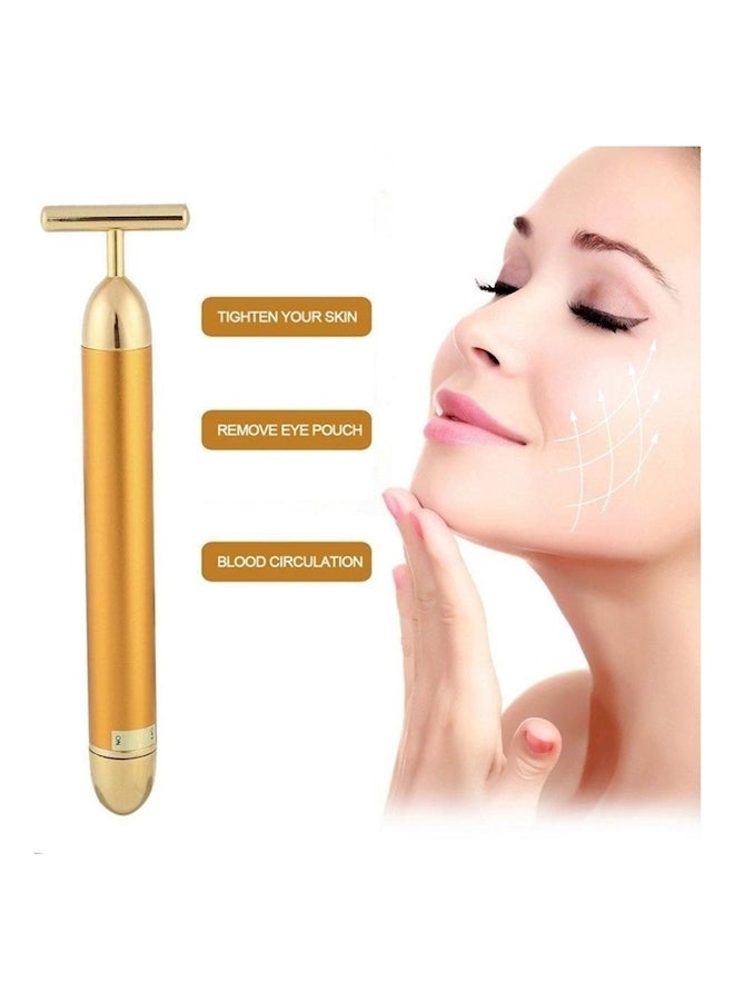 Generic Slimming Vibration Facial Massager Gold - Image 5