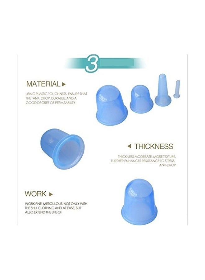 Generic Anti Cellulite Cup Kit For Body And Facial Massager Blue - Image 5