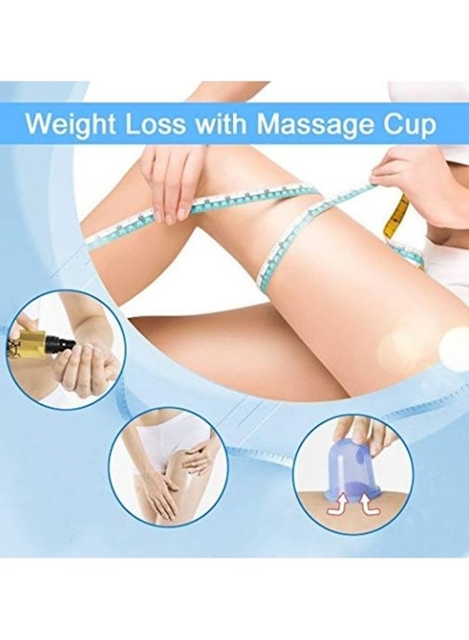 Generic Anti Cellulite Cup Kit For Body And Facial Massager Blue - Image 2