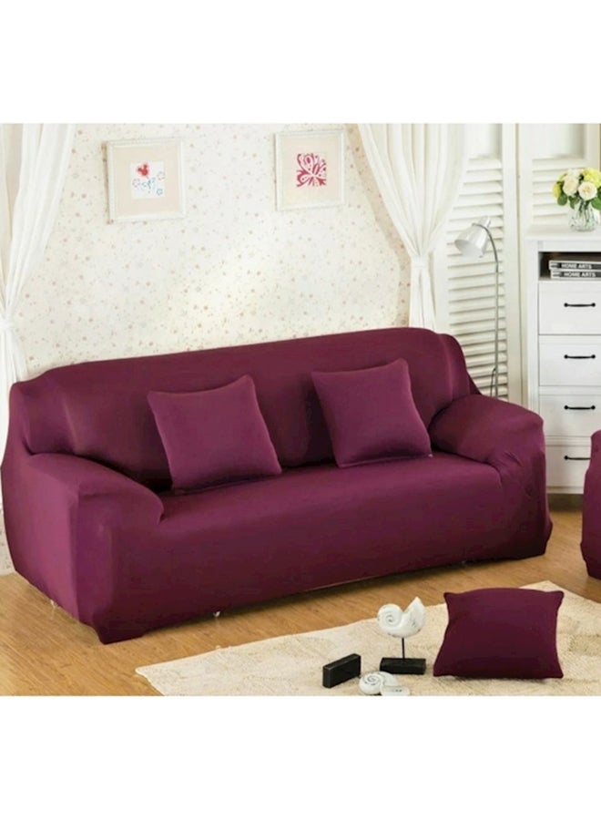 5-Piece Sofa Cover Set Burgundy - Image 1