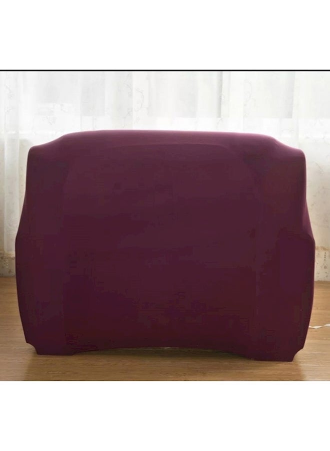5-Piece Sofa Cover Set Burgundy - Image 2
