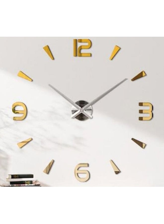Creative Analog Wall Clock Gold 63x63cm  - Image 1