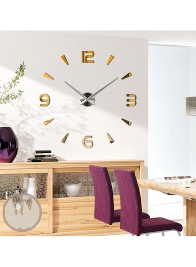 Creative Analog Wall Clock Gold 63x63cm  - Image 2