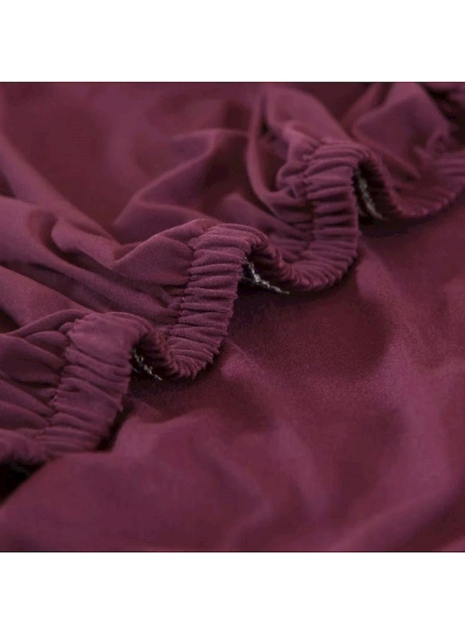 5-Piece Sofa Cover Set Burgundy - Image 3