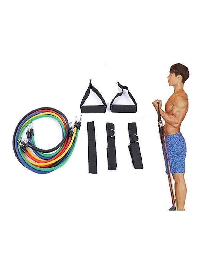 11 Piece Professional Fitness Equipment Workout Bands Set