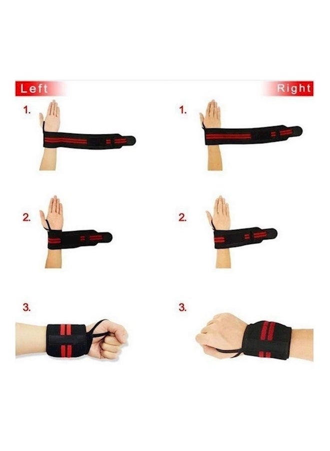 Generic 2-Piece Adjustable Sports Wrist Wraps Guard  - Image 5