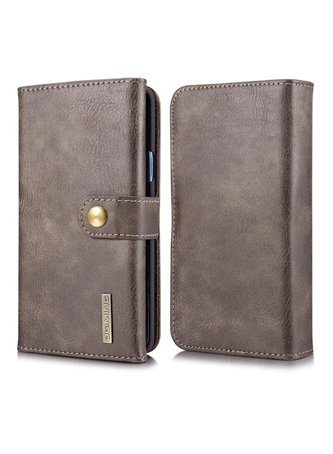 Dg Ming 3-Fold Wallet Case With 15 Card Slots For Samsung Galaxy S9 Grey - Image 1