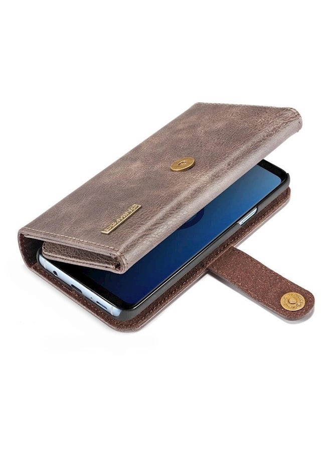 Dg Ming 3-Fold Wallet Case With 15 Card Slots For Samsung Galaxy S9 Grey - Image 3