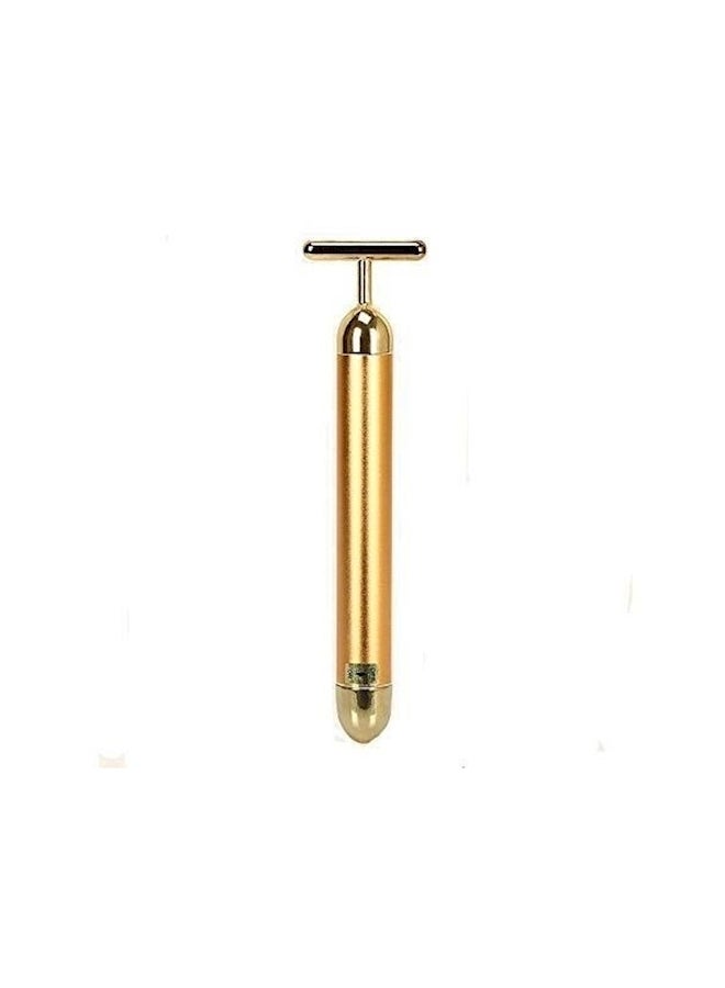 Generic Micro Vibration Face Lift Pulse Facial Massager Gold - Image 2