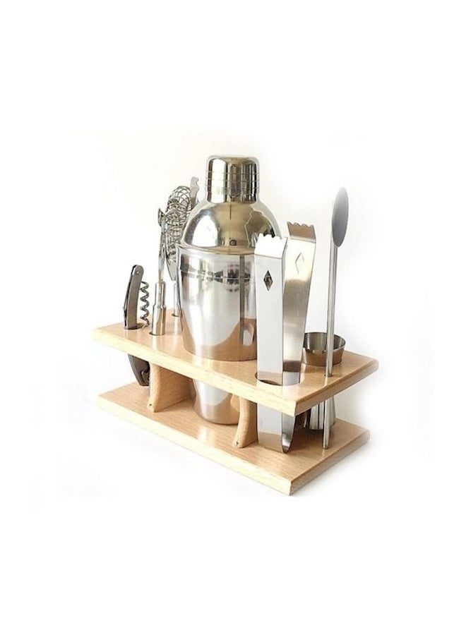 Generic - 8-Piece Cocktail Shaker Kit Silver - Image 1