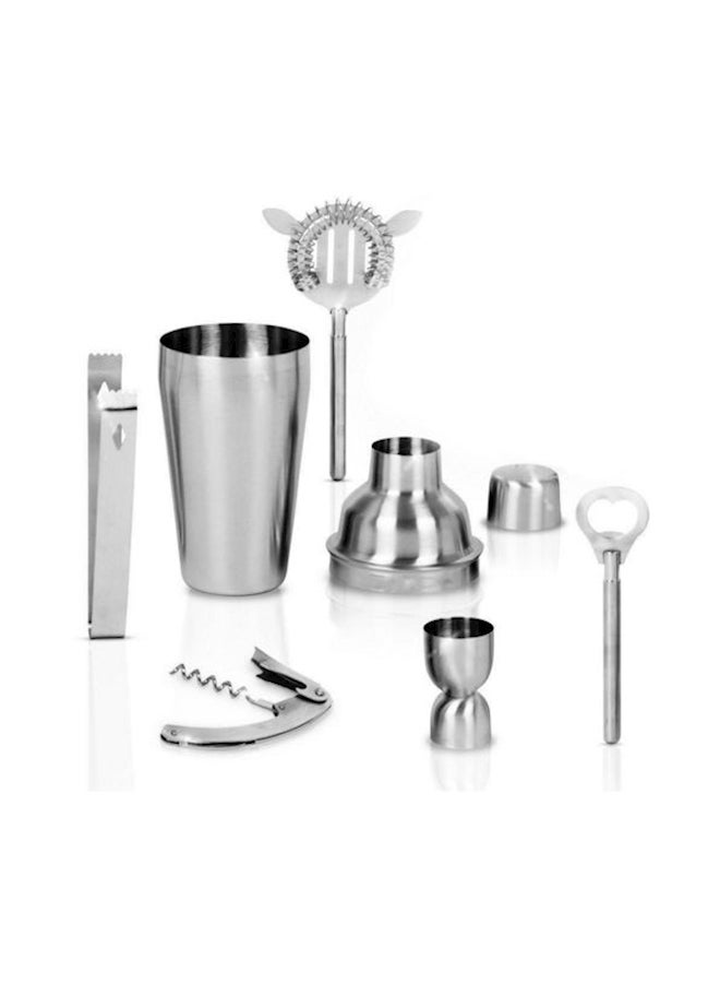 Generic - 8-Piece Cocktail Shaker Kit Silver - Image 1