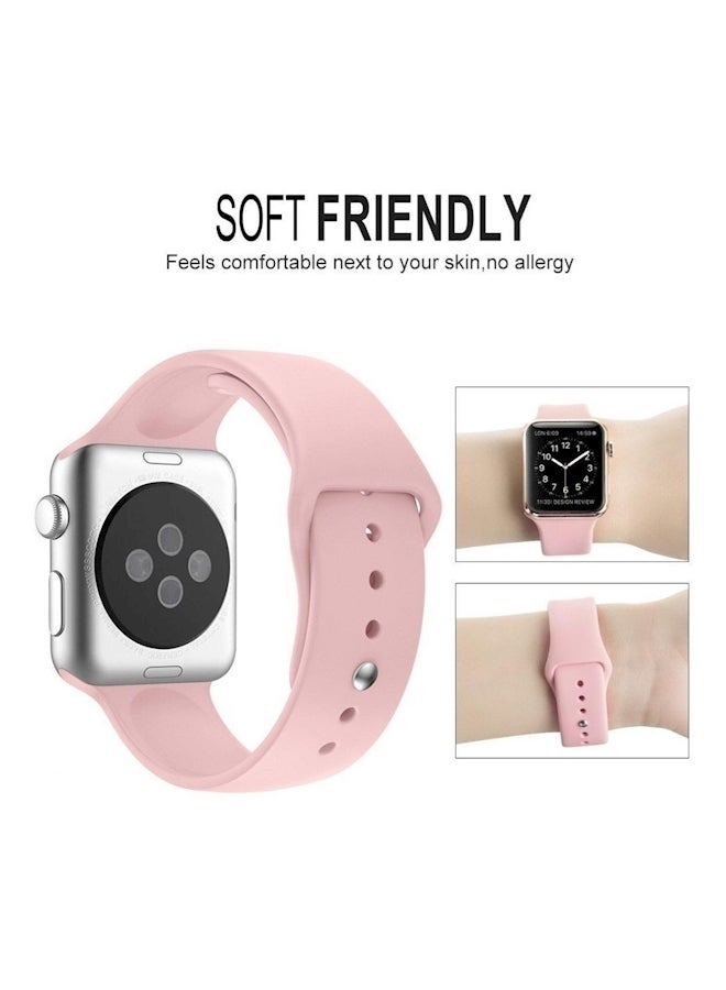 Generic - Replacement Band For Apple Watch Series 3/2/1 Pink - Image 1