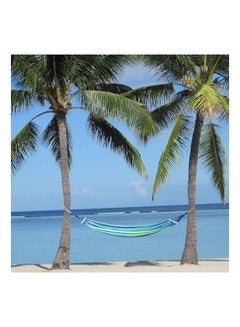 Generic Portable Double Hammock Blue/Green 200x150cm  - Image 5