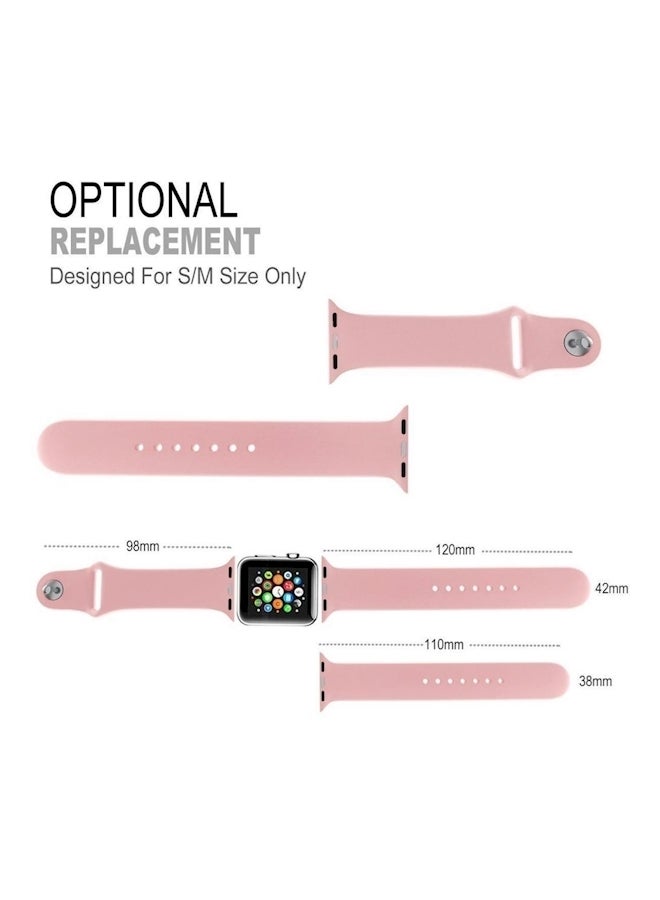 Generic - Replacement Band For Apple Watch Series 3/2/1 Pink - Image 1