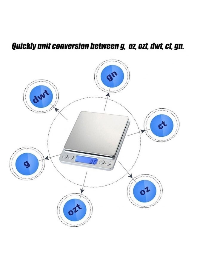SKYROKU Electronic Digital Food Scale Silver  - Image 3
