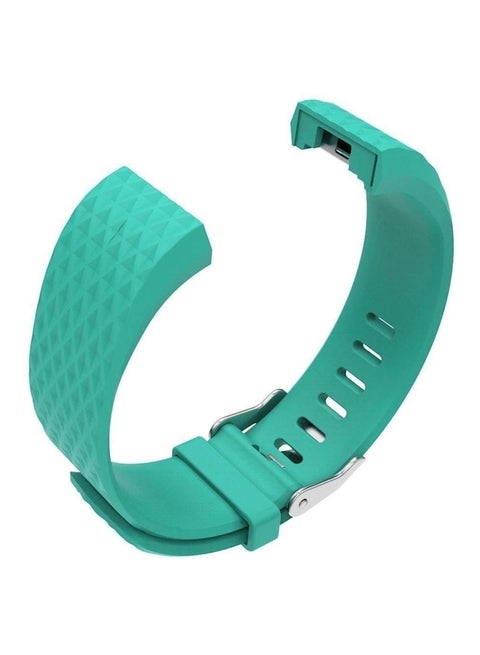 Replacement Bracelet Watch Band With Rhombus Pattern For Fitbit Charge 2 Blue