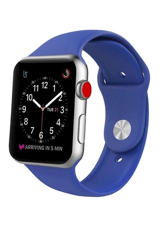 Replacement Sport Band For Apple Watch Band Series 3/2/1 42mm Blue - Image 1