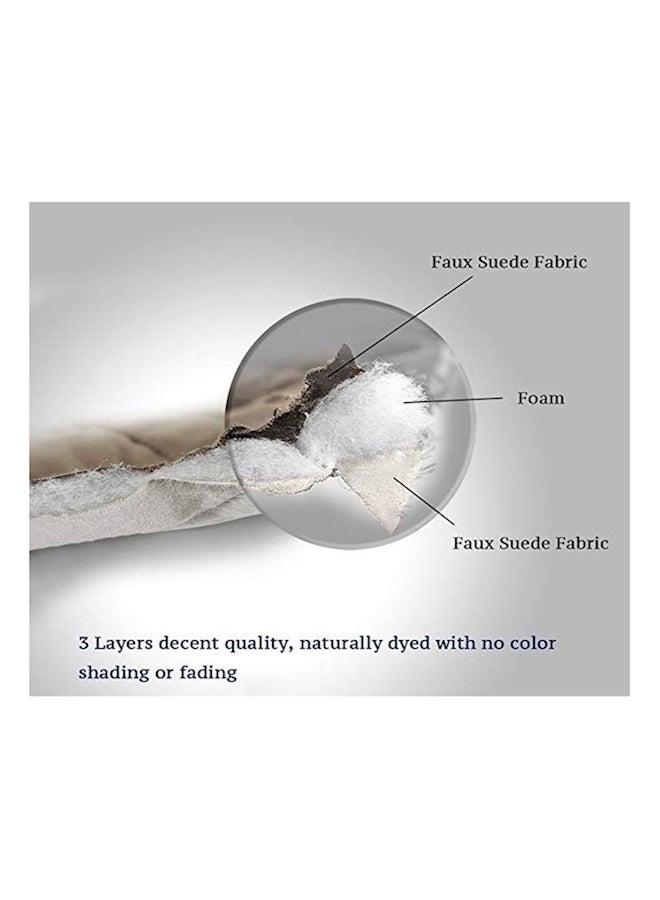 Reversible Quilted Chair Cover Brown 75x65inch - Image 4