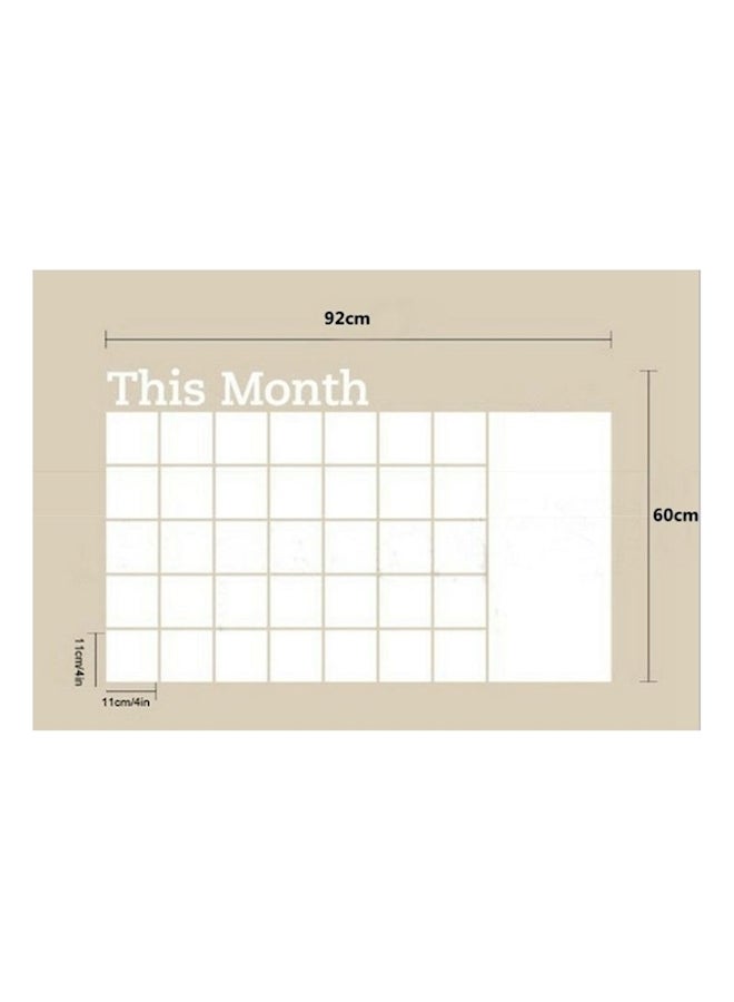 Month Calender Wall Sticker White  - Image 2