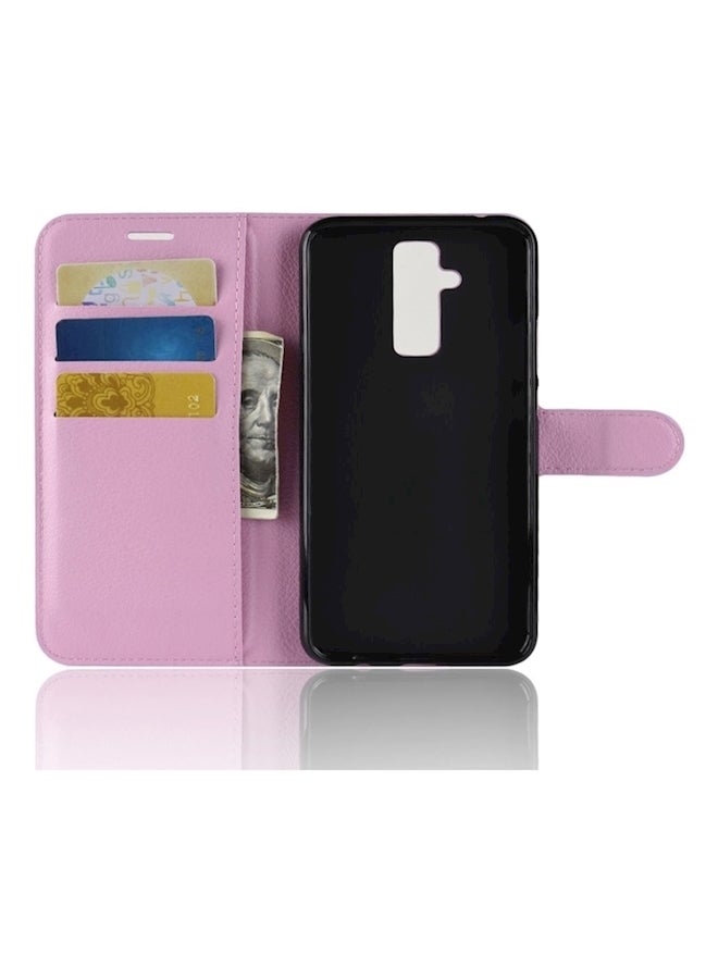 Protective Case Cover With Card Slot Holder For Huwei Mate 20 Lite Pink  - Image 2