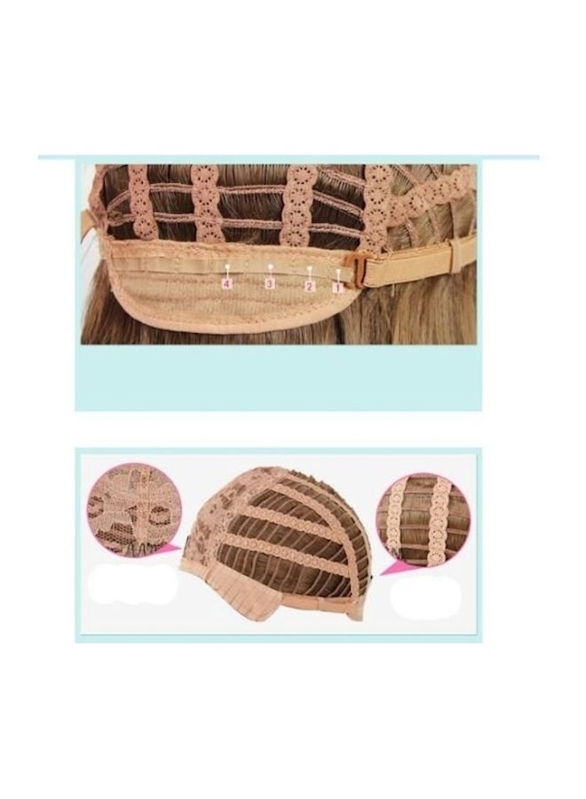 Long Curly Hair Extension Purple/Brown 70cm - Image 2