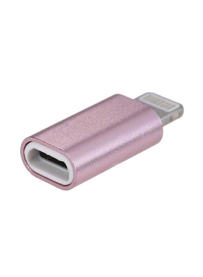 Generic - Type-C USB-C Female to Lightning Male Converter Charging Adapter Pink - Image 1