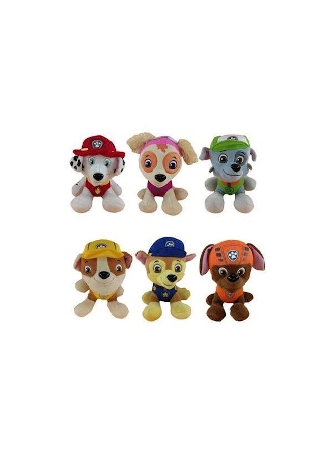 6-Piece Paw Patrol Stuffed Dog Toy 15cm - Image 3