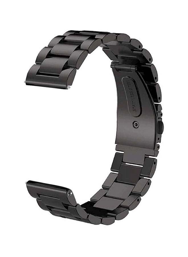Solid Steel Metal Strap For Samsung Gear S3 Frontier/S3 Classic Black - Image 1
