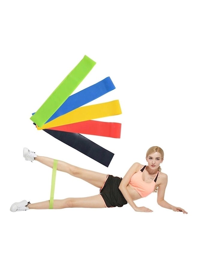 5-Piece Yoga Straps Resistance Loop Exercise Fitness Bands 5x Power - Image 4