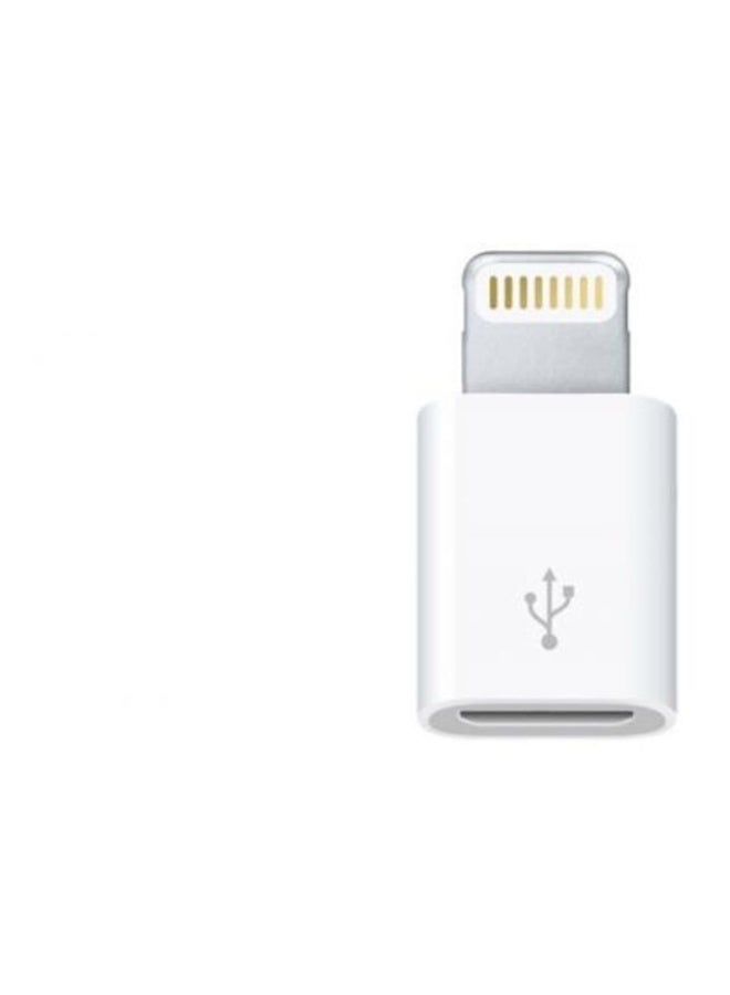 ماركة غير محددة كابل محول Ning إلى Micro USB أبيض  - Image 2