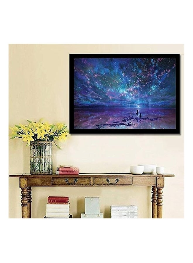 لوحة متلألئة بتصميم 5D يمكنك تركيبها بنفسك بتصميم محيط نجوم خيالي متعدد الألوان - Image 2