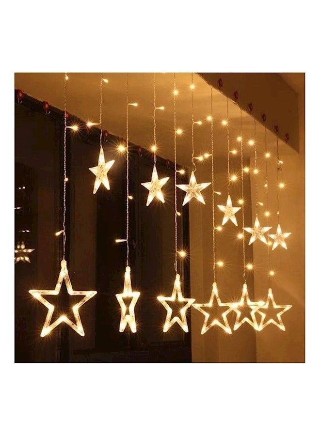 Generic - Led String Five Pointed Star Shape Curtain Ramadan Light White - Image 1