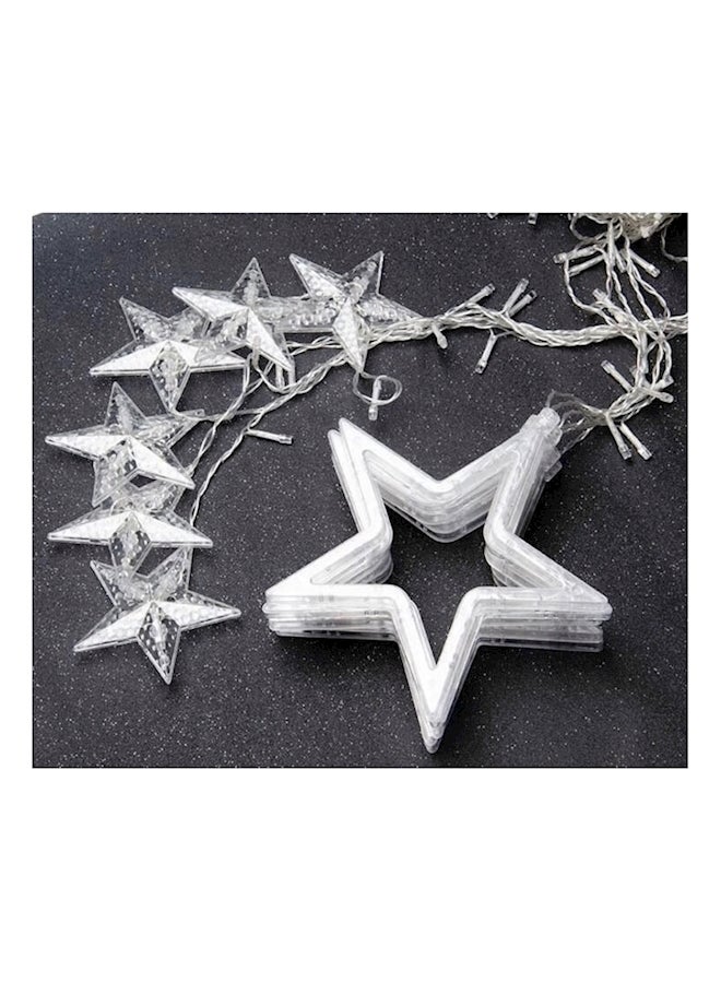 Generic - Led String Five Pointed Star Shape Curtain Ramadan Light White - Image 1