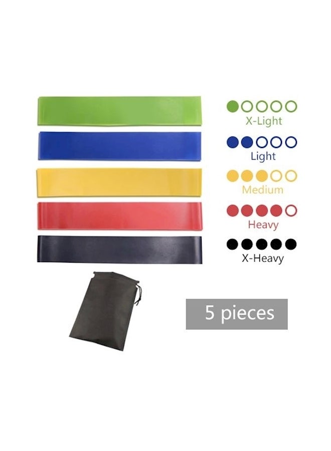 Generic 5-Piece Strength Training Rubber Loops Set 12x2inch  - Image 3