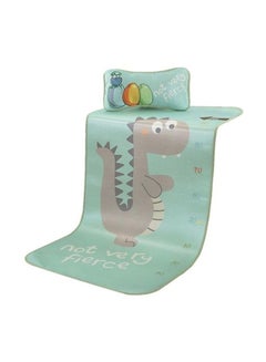 Generic Cartoon Printed Silk Mat And Pillow Set 