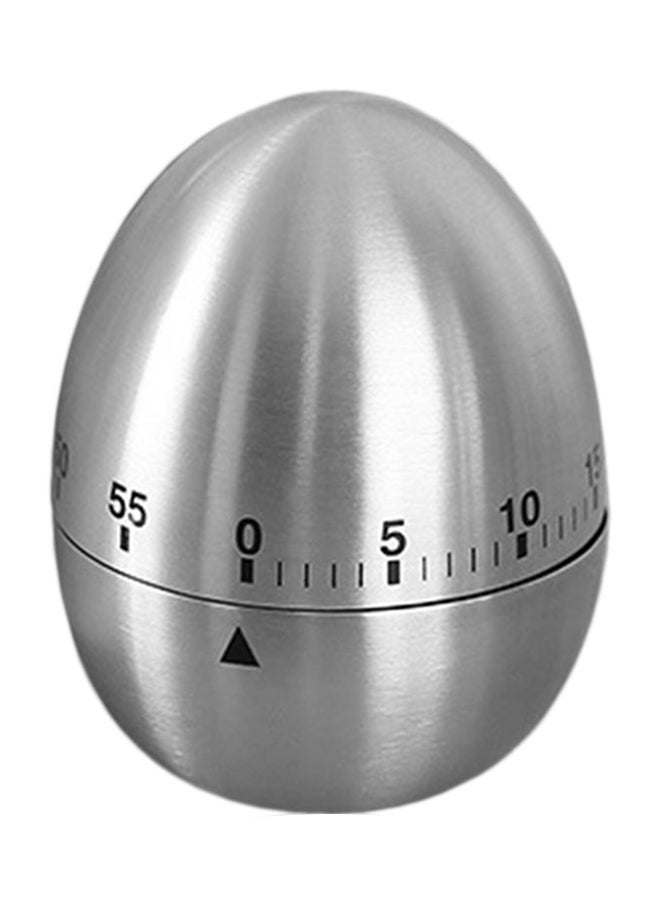 Generic Egg Cooking Timer Silver/Black 6centimeter 