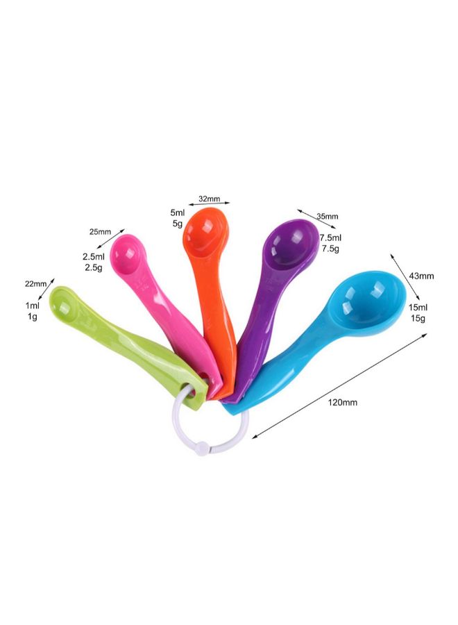 5 Piece Kitchen Measuring Cups Multicolour  - Image 3