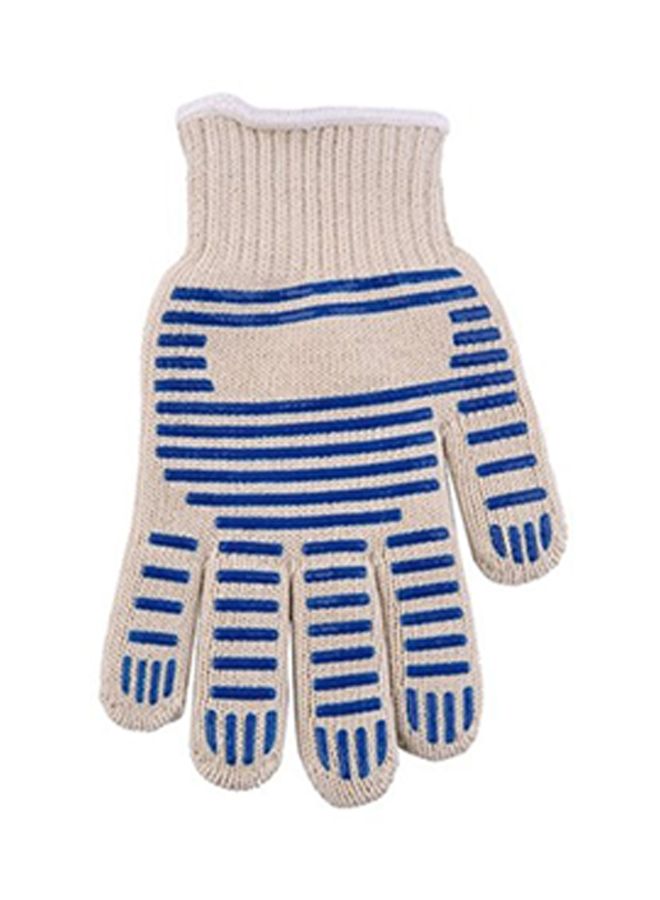 Kitchen Oven Mitt Blue/White - Image 1