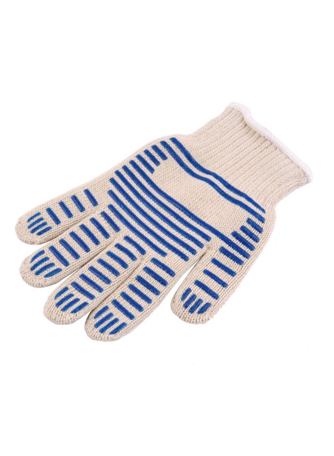 Kitchen Oven Mitt Blue/White - Image 3