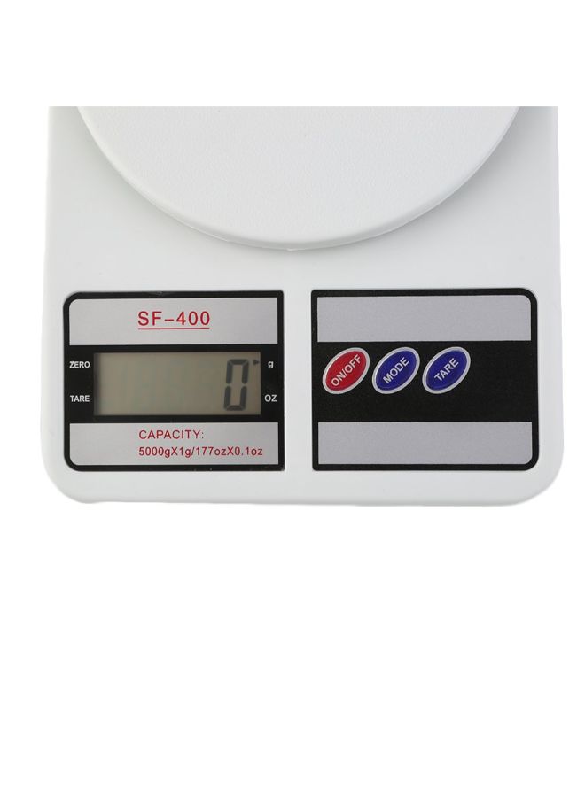 Digital Electronic Scale Balance Machine With LCD Display White 22cm
