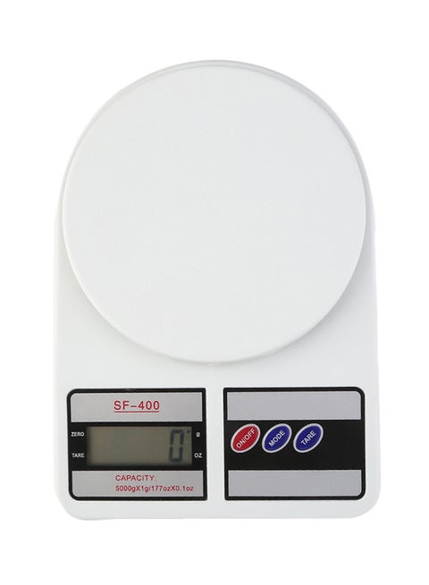 Digital Electronic Scale Balance Machine With LCD Display White 22cm