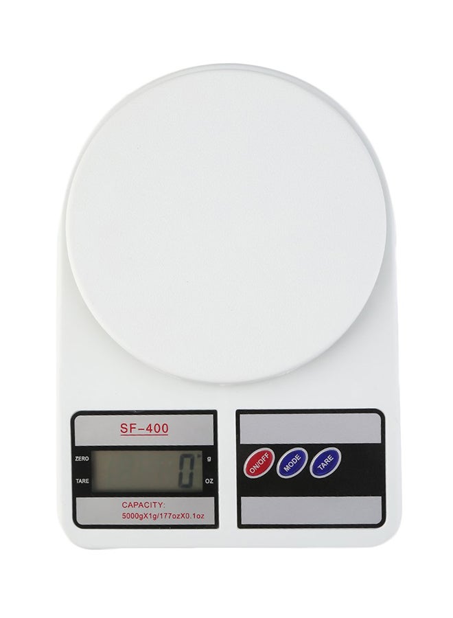Digital Electronic Scale Balance Machine With LCD Display White 22cm