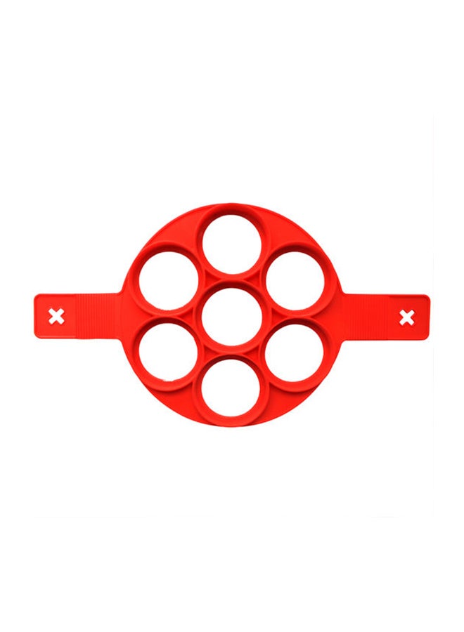 قالب كعك من السيليكون الناعم غير السام يتألف من 7 ثقوب أحمر 39.7سم - Image 1