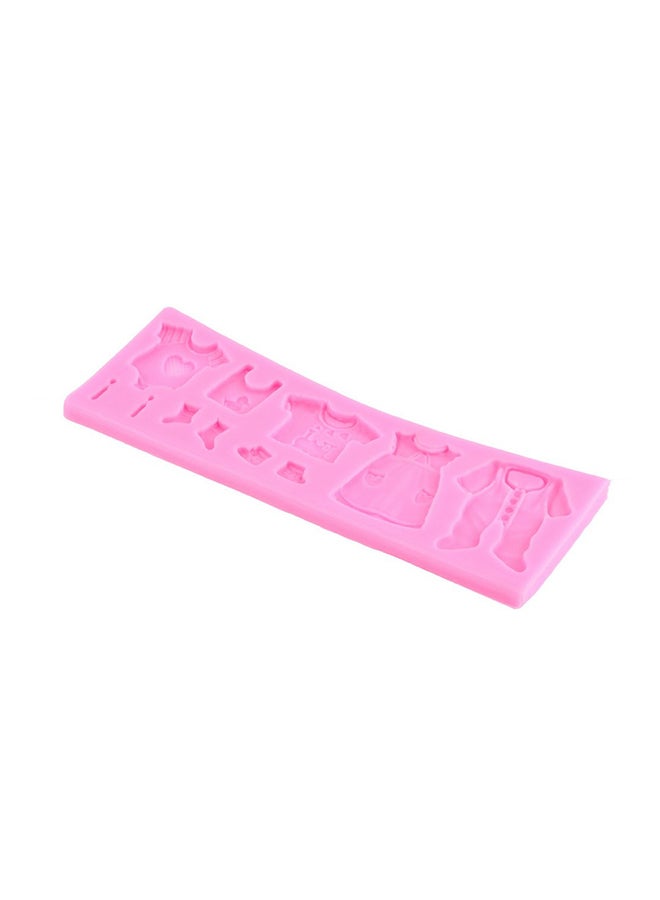3D Baby Clothes Fondant Mould Pink 17centimeter - Image 1