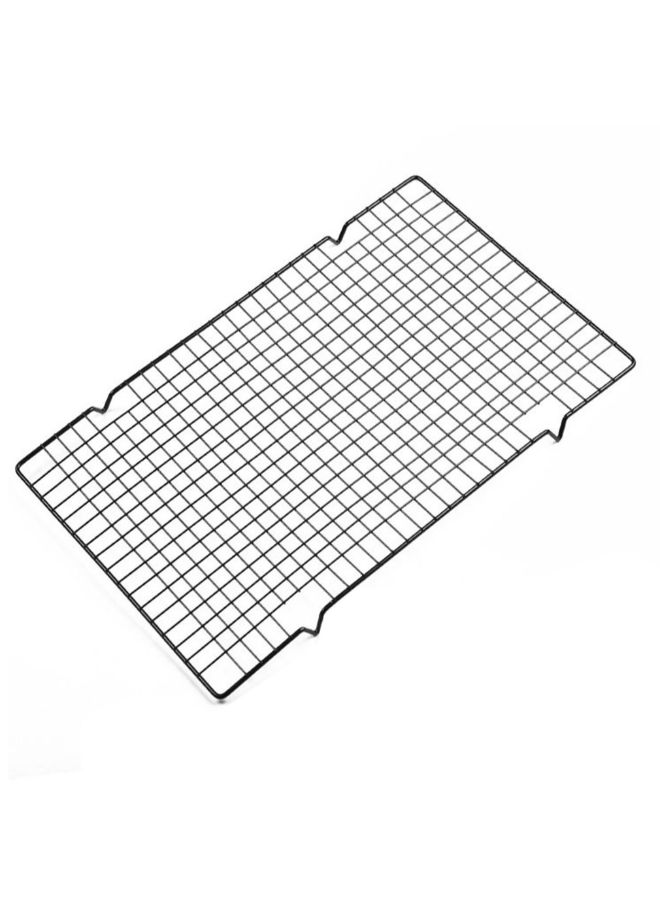 Nonstick Cooling Rack Mesh Grid Drying Stand Black 41cm