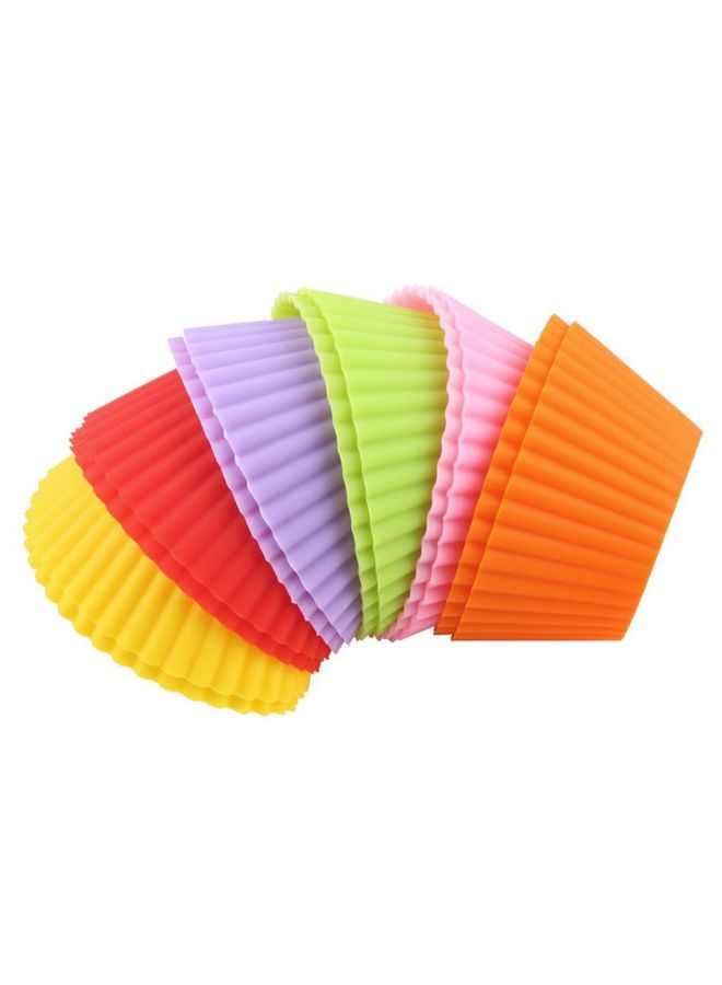 12-Piece Cupcake Liner Mould Multicolour 5cm  - Image 2