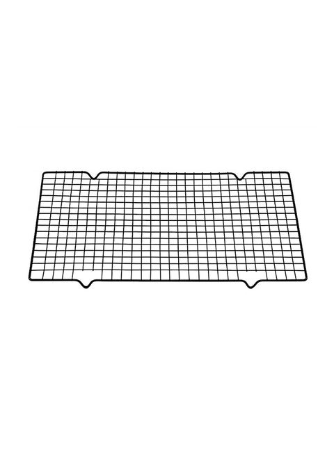 Nonstick Cooling Rack Mesh Grid Drying Stand Black 41cm