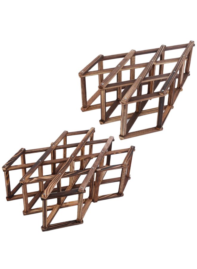 Beverage Bottle Holder Rack Brown 13centimeter  - Image 4