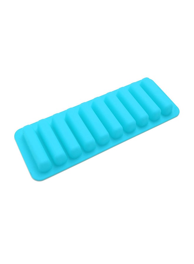 Cylindrical Silicone Ice Cube Mould Blue 26cm 